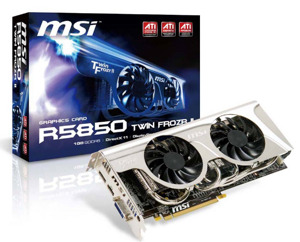 Card đồ họa (VGA Card) MSI R5850 Twin Frozr II - ATI Radeon HD 5850, GDDR5, 1GB, 256-bit, PCI E 2.1