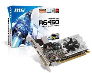 Card đồ họa (VGA Card) MSI R6450-MD1GD3H/LP - Radeon HD6450, DDR3, 1GB, 64 bits, PCI E 2.1