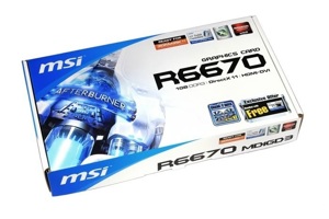 Card đồ họa (VGA Card) MSI R6670-MD1GD3 - ATI Radeon HD6670, 1GB, GDDR3, 128-bit, PCI-E 2.1