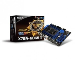 Bo mạch chủ - Mainboard MSI X79A-GD65 (8D) - Intel X79, 8 x DIMM, Max 64GB, DDR3