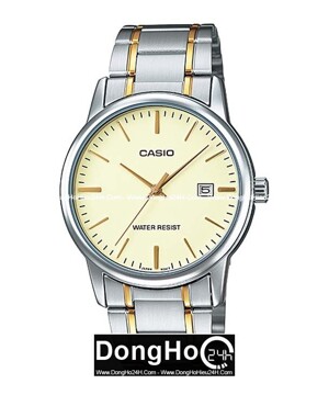 Đồng hồ nam dây thép không gỉ Casio MTP-V002SG-9AUDF