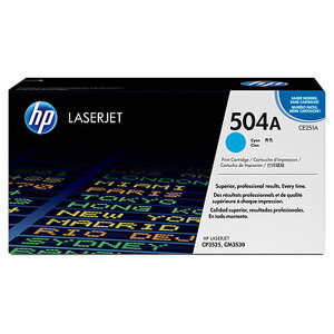 Mực in HP504A Cyan LaserJet Toner Cartridge (CE251A)