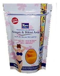 Muối tắm làm trắng da vùng nách & bikini YOKO Whitening Spa Salt For Armpit & Bikini Area 220g