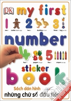 My first number sticker book - Sách dán hình những chữ số đầu tiên