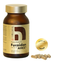 NatureMedic Fucoidan AHCC hộp vàng 160 viên Nhật Bản