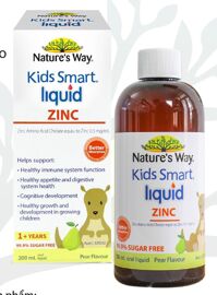 Nature's Way Kids smart Liquid ZinC 200ml - Siro bổ sung kẽm dạng nước cho bé