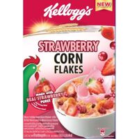 Ngũ cốc ăn sáng dinh dưỡng vị dâu tây Kellogg's Corn Flakes Strawberry 180g