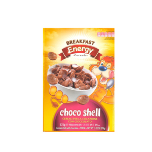 Ngũ cốc vò sò vị sôcôla “Choco Shell” hiệu Breakfast Energy – hộp 375g