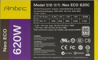 Nguồn PC Antec ATX Neo ECO 620C 620W