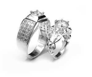 Nhẫn đôi Bạc Hiểu Minh NC479 Thề Ước