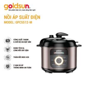 Nồi áp suất điện 6L Goldsun GPC5512