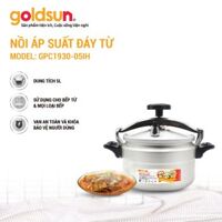 Nồi áp suất nhôm đáy từ 5L Goldsun GPC1930-05IH