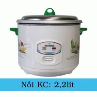 Nồi cơm điện Kim Cương - Nồi cơ nắp rời, 2.2 lít, 900W