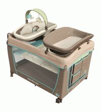 Nôi cũi Bright Starts Ingenuity Washable Playard Sahara Burst 60212