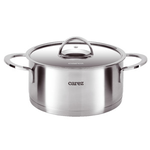 Nồi đơn CAREZ INOX 304 3 đáy 24cm sử dụng trên bếp từ CPC539SI-24