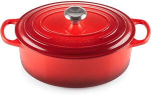 Nồi gang ovan Le Creuset Brater Oval Evo 23cm Kirsche