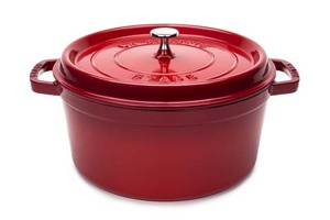 Nồi gang Staub - 24cm, Màu đỏ cherry