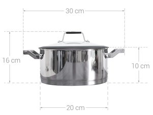 Nồi inox 3 đáy 20 cm Delites 002NTA