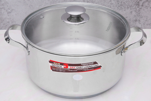 Nồi inox 3 đáy 24cm Happycook N24-NMG