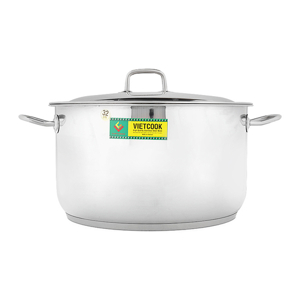 Nồi inox 3 đáy cao Vietcook 32cm