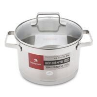 Nồi inox Happy Cook Richard Plus N20-RSP - 20cm, 3 đáy