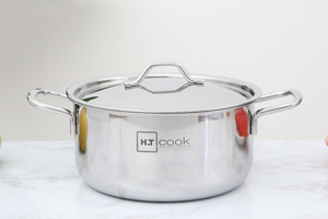 Nồi inox nắp inox 20cm HT Cook N20-1DHT