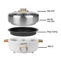 Nồi lẩu nướng mini Kims Cook MC-520I