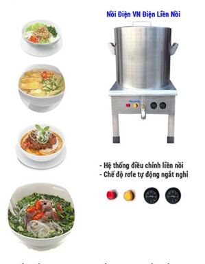 Nồi nấu phở điện liền nồi DL-100L (inox 304)