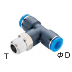 Nối ống T Hi-Tech Ø10 PT 10-R03 Ren 17