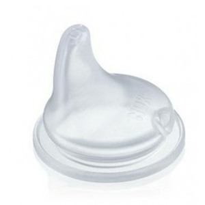 Ty thay silicone số 2 đơn cổ nhỏ Nuk 721128 - size L