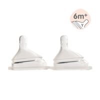 Núm ti Hegen size Y-cut dành cho bé dùng thức ăn sệt