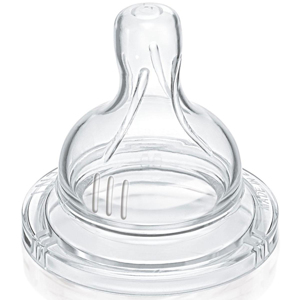 Núm ty Avent số 2 cổ rộng Silicone BPA free