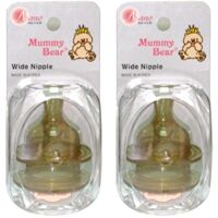 Núm ty loại 2 lỗ Mummy Bear Nano Silver số 1