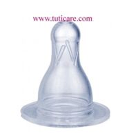 Núm ty silicone chảy trung bình 2 pcs Canpol 18/116