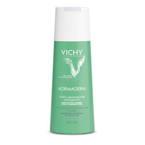 Nước cân bằng làm mềm da, sát khuẩn và se khít lỗ chân lông Vichy Normaderm Purifying Pore Tightening Toner