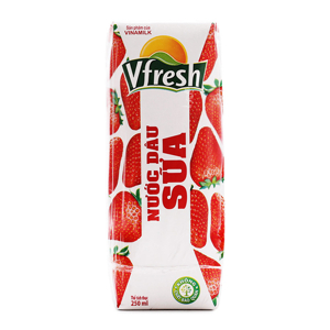 Nước dâu sữa Vfresh Vinamilk hộp 250ml