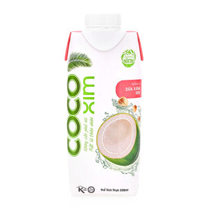 Nước dừa xiêm hương vị sen Cocoxim hộp 330ml