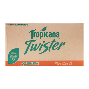 Nước ép cam Twister Tropicana thùng 24 chai x 455ml