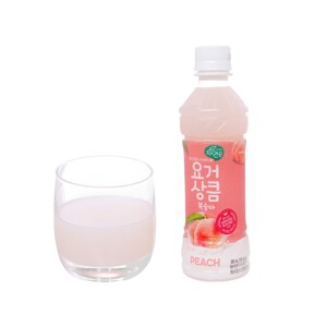 Nước ép lợi khuẩn Woongjin vị đào chai 340ml