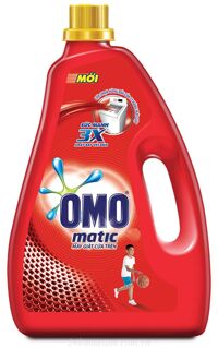 Nước giặt OMO Matic máy giặt cửa trên chai 2.7KG