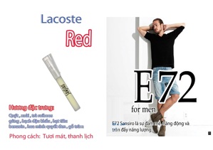 Nước hoa nam Sansiro E72 Red Lacoste 8ml