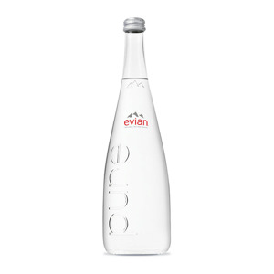 Nước khoáng đóng chai thủy tinh Evian 750ml x 12