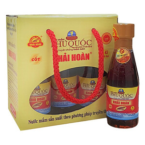 Nước mắm Khải Hoàn 43 độ 75ml - Hộp 6 chai