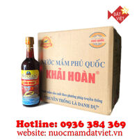 Nước mắm Phú Quốc Khải Hoàn - 40 độ đạm, Thùng 12 chai 520ml