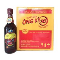 Nước mắm Phú Quốc Ông Kỳ 38 độ đạm chai 525ml