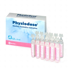 Nước muối sinh lý Physiodose (Pháp) - Hộp 12 lọ /5ml