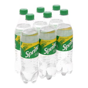 Nước ngọt Sprite hương chanh lốc 6 chai x 600ml