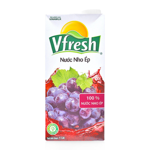 Nước nho ép Vfresh Vinamilk hộp 1L