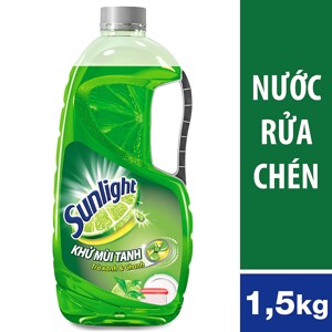 Nước Rửa Chén Sunlight Trà Xanh Dạng Chai 1.5kg