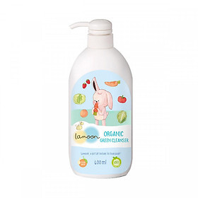 Nước rửa rau củ quả Organic cho bé Lamoon - Bình 400ml